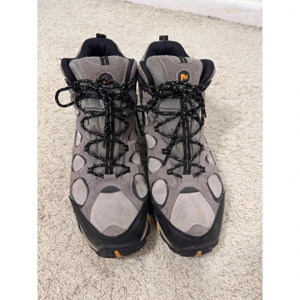 MERRELL Refuge Core Brindle Black Mid Performance Waterproof Boots Men's 14 Hike
